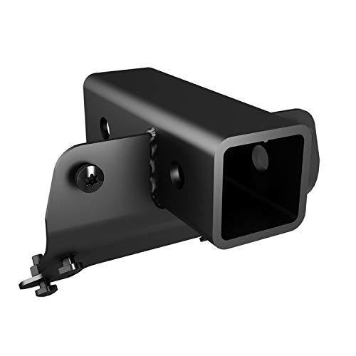 Can-Am OEM lower front receiver hitch in black — shows the factory-numbered 2-inch receiver made for the Defender