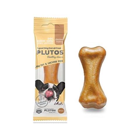 PLUTOS Cheese & Chicken Healthy Dog Chew Bones Cover