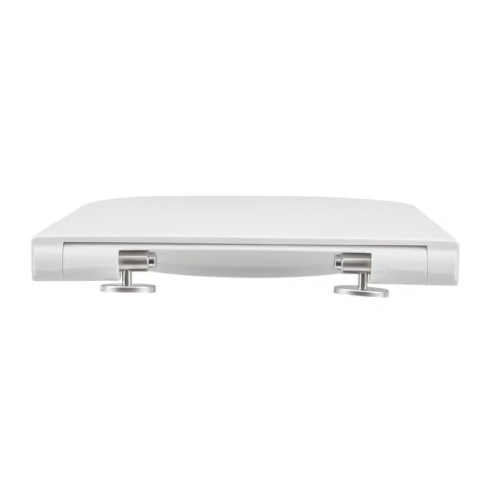 Roca The GAP Square STD A801472004 - Tapa y asiento para inodoro con caída amortiguada, blanco, 453,5 x 350 mm