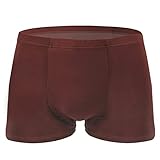 URROA Mens Boxers Men's Plus Fat Plus Fat Fat Guy Pants Plus Size Underwear Men's Boxer Pants,brown,4XL