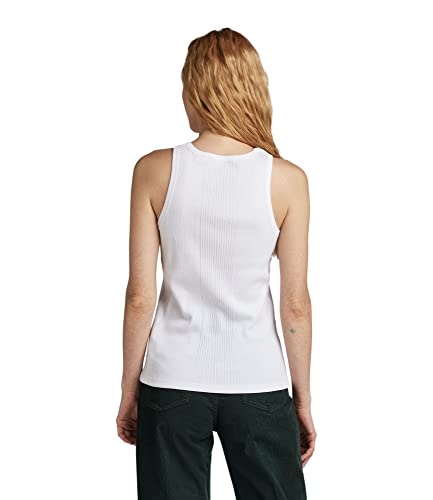 Miniatura 3 de G-Star Raw Engineered Rib Tanktop, Tops Para Mujer, Blanco White D19323-C678-110 , M