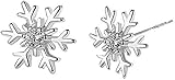 Women Sterling Silver Earrings Snowflake earrings Cubic-zirconia Earrings Hypoallergenic Chrismas earrings Sexy Snowflake stud earrings