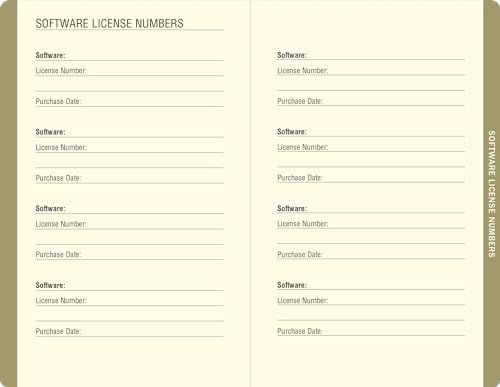 Midnight Floral Internet Address & Password Logbook