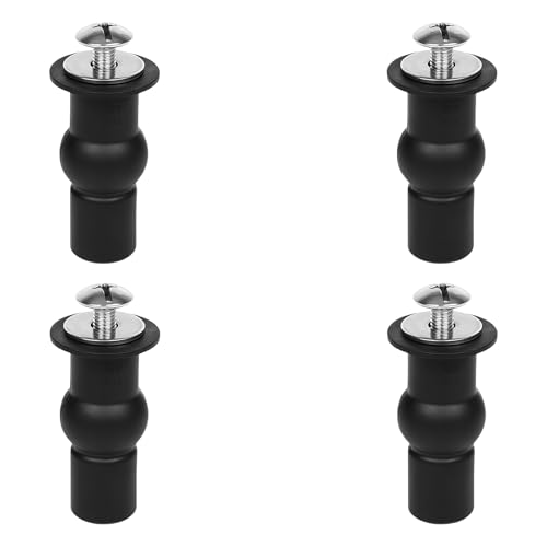 Daryunk 4 Pack Toilet Seat Screws Toilet Seat Screws Fittings Universal Toilet Lid Seat Hinges Bolts Toilet Seat Fittings for Top Mounting Hardware Toilet Seats Hinges