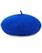 Women French Wool Beret Hats - Solid Color Classic Beanie Winter Cap(Royal Blue)