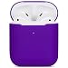 Compatible Airpods Case, Protective Ultra-Thin Soft Silicone Shockproof Non-Slip Protection Accessories Cover Case for Apple Airpods Charging Case - Purple