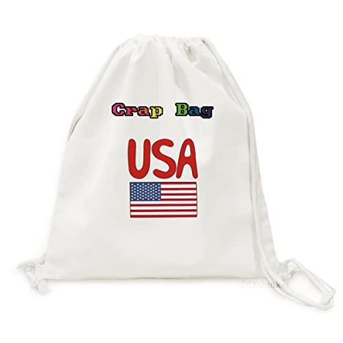 Sac à dos en toile ultra léger et résistant avec motif drapeau USA