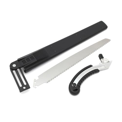 Image of Oblivion Saw 50 Cm - Manual High Carbon Steel Hand Pruning Saw with Safety Cover for Home & Outdoor Use - Durable Manual Wood Cutter Tool for Wood Cutting, Gardening, Camping & Hunting (Pack of 1)