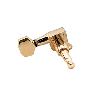 Musiclily Mécaniques 6-en-ligne Machine Heads Tuning Pegs pour Guitare Fender Stratocaster Telecaster, Doré (Pack de 6) – Image 6