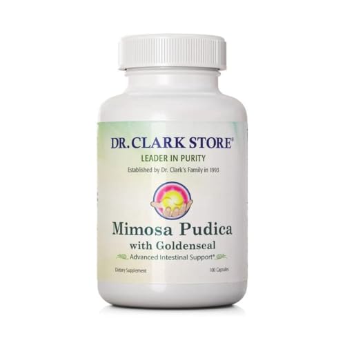 Dr Clark Store Mimosa Pudica & Goldenseal – 100 Capsules, Supports Digestive Health, Gut Balance & Immune Support