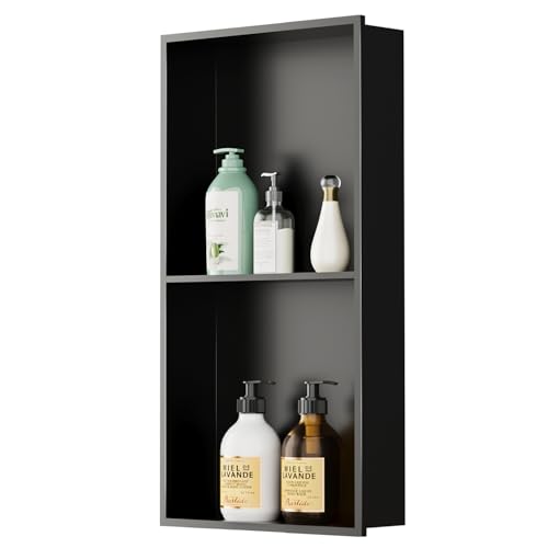 FIESONO Stainless Steel Shower Niche with Shelf