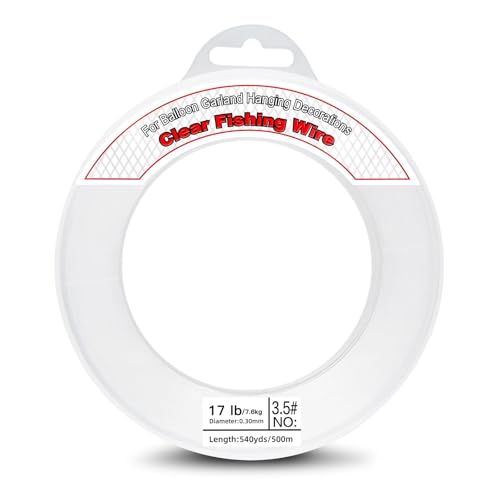 0,3 mm transparenter Angeldraht, 500 m, unsichtbare Angelschnur, Nylon, unterstützt 7,7 kg, für Bastelarbeiten, hängende Ballon-Girlande, Bilder, Schmuckherstellung, Perlenfäden, Schnüre 0,3 mm transparenter Angeldraht, 500 m, unsichtbare Angelschnur, Nylon, unterstützt 7,7 kg, für Bastelarbeiten, hängende Ballon-Girlande, Bilder, Schmuckherstellung, Perlenfäden, Schnüre