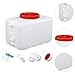 Menolana Camping Water Storage Carrier Jug Water Container Tank Rectangular Outdoor Water Bucket for Fishing, Backpacking, Outdoor, 25L