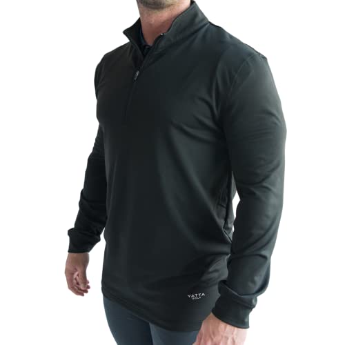 YATTA GOLF Premium Mens Quarter Zip Pullover -Soft and Comfortable Sweaters for Men