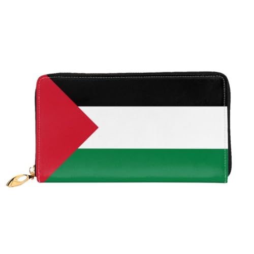Palestine Flag Long Wallet with Zipper