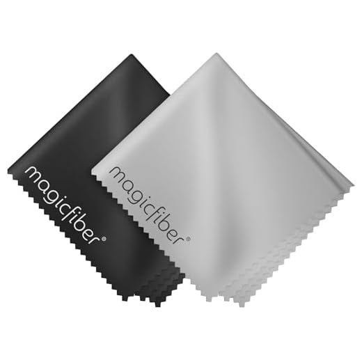 MagicFiber Microfiber Cleaning Cloths, 2 Pack - Premium Cloth for Glasses, Lens, Screens & More