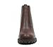 Soda ORIGAMI ~ WOMEN LUG SOLE MID HEEL FASHION ANKLE BOOTIE W/DOUBLE ELASTIC GORE (7.5, Brown, numeric_7_point_5)