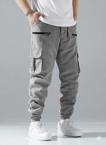Image of INKKR Men Cargo || Men Zipper Cargo Pants Cotton ||