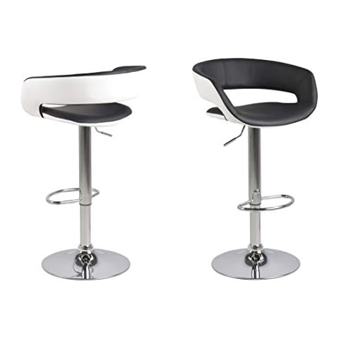 AC Design Furniture Jack Barhocker mit Trompetenfuß 2er Set, B: 54,5 x T: 48,5 x H: 104 cm Cover