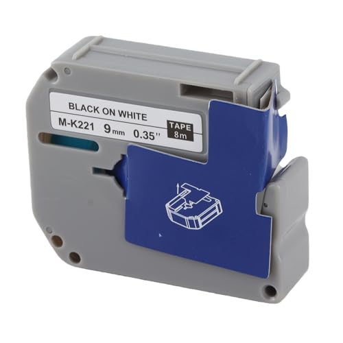 TOPINCN M-K221�Ή� 9mm���x���e�[�v PET�f�ސ� �u���U�[ ���x���v�����^�[ PT-65/70/80�p �ϋv�� �σA���R�[�� 0.4 X 315in 1�{����