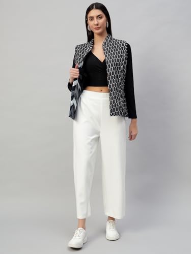 Image of Ravaiyaa - Attitude is everything Women's Floral Printed Reversible Quilted Jacket Coat Blazer Jacket Sleeve Less Waistcoat