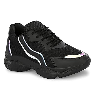 layasa Sneakers for Women_5 Sliver/Black (B0C6YDBZH1) Amazon Price History, Amazon Price Tracker