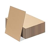 RLAVBL Papier Cartonné Kraft A4 - Lot de 50 Feuilles en Carton Ondulé Brun Type E (2mm) ...