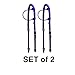 Majestic Ally Nylon Padded Sliding Single Ear Headstall for Horses- Set of 2 - Multiple Colors (Purple, Full)
