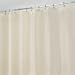 mDesign Extra Wide Water Repellent, Mildew Resistant, Heavy Duty Flat Weave Fabric Shower Curtain, Liner - Weighted Bottom Hem - for Shower and Bathtub - 72" x 108" - Sand/Khaki