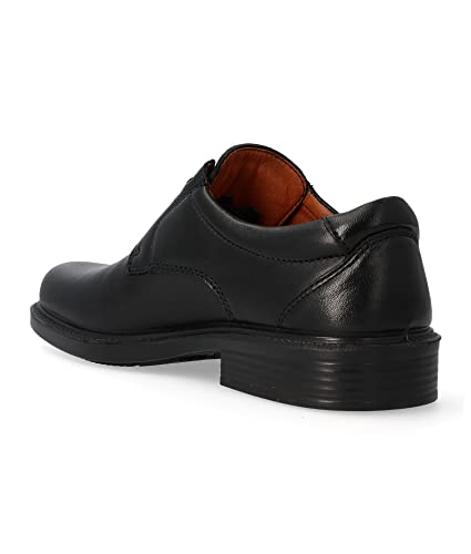 Zapatos de Trabajo con Cordones para Hombre LUISETTI Zapato Confort Step 0101 Talla 44 Color Negro