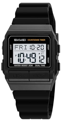 Image of MASTOP Retro Digital Watch for Men Vintage with Multi-Function & Stylish Design for Daily & Outdoor Use