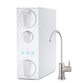 iSpring RO500-BN, NSF Certified Tankless RO Reverse Osmosis Water Filtration System, 500 GPD Fast Flow, Brushed Nickel Faucet, 2:1 Pure to Drain Ratio, White