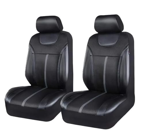 Housse de siège auto en cuir PU et airmesh gris pour voiture et SUV