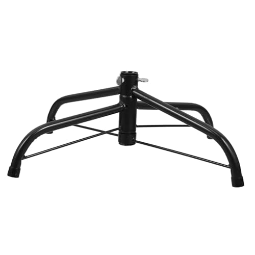 Garneck 35cm Metal Tree Stand for Prelit Christmas Tree Large Stand Base Legs Easy Folding Portable (Blackish)