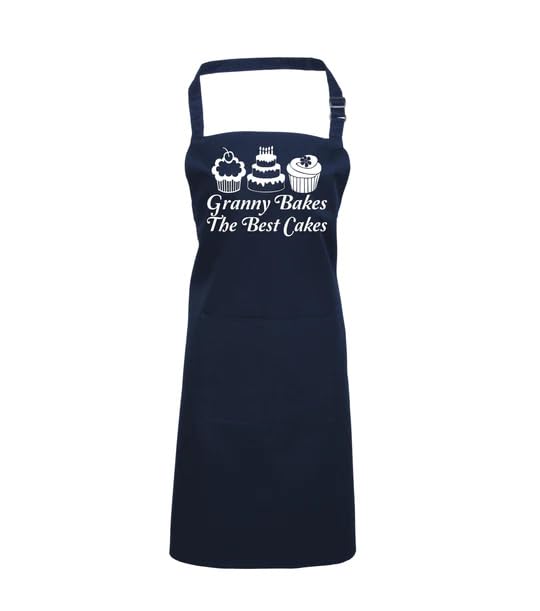 Edward Sinclair | Personalised | Granny bakes the Best Cakes | Apron | White Print