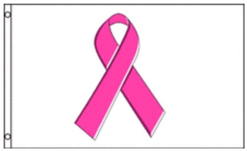 Amazon.com : Pink Ribbon Breast Cancer Awareness Flag 3 x 5 Foot