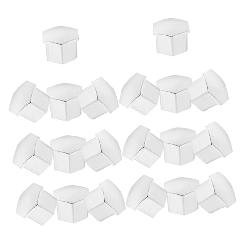 Alipis 20 Pcs Car Wheel Nut Caps Electroplated Hexagonal Design for Fit Durable Protection Against Debris Stylish Upgrade for All Vehicle Models