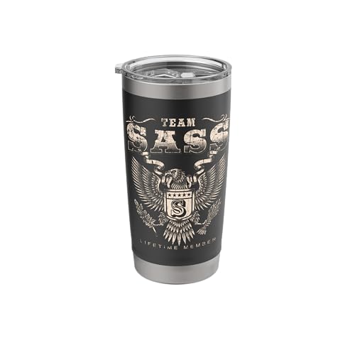 Team SASS Family Name Lifetime Member Stainless Steel Insulated Tumbler