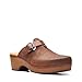 Clarks Brown's Paizlee Nora Clog, Tan Suede, 8.5 Medium US