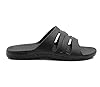IMTY Mens Sliders EVA Lightweight Pool Slides Summer Beach Shower Bathroom House Slipper Mules Sandals Flip Flops (All Black, UK Footwear Size System, Adult, Men, Numeric, Medium, 10) #1