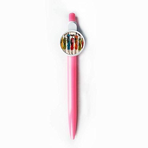 Stylo rétractable bleu thématique African Black Warrior, une idée cadeau artistique originale