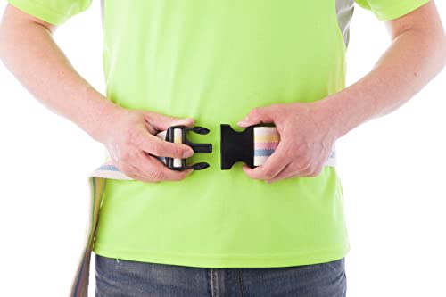 Image of ALBIO Gait Belt - Transfer and Walking Assistance with Quick Release Buckle for Caregiver Nurse Therapist 2 inches Mulligan Mobilization Belt, Gait belt used in Physiotherapy (Black)