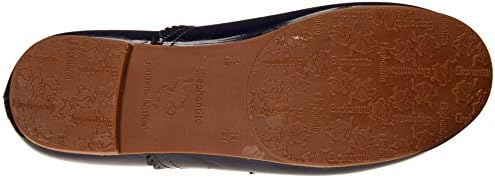 Elephantito Girls European Ballet Flat, Patent Blue, 7 Toddler | Image 3