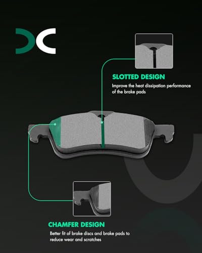 Image of SCITOO Brake Kits 4pcs Brake Discs Rotors and 8pcs Ceramic Brake Pads | Fit for 2002-2006 for Mini Cooper Fit for 34231;D939-7841;34232;D1060-7842