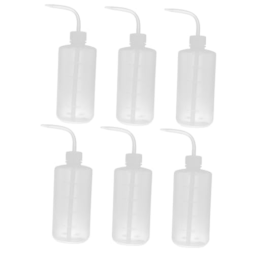 PLAFOPE 6 Pack Refillable Squeeze Bottles Lash Rinse Bottle for Cleaning Barber Shops