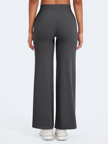 Image of YEOREO Ease Workout Leggings Womens No Front Seam Straight Leggings 29 inch / 31.5 inch / 33 inch / 35 inch High Waist Buttery Eddiy Yoga Pants