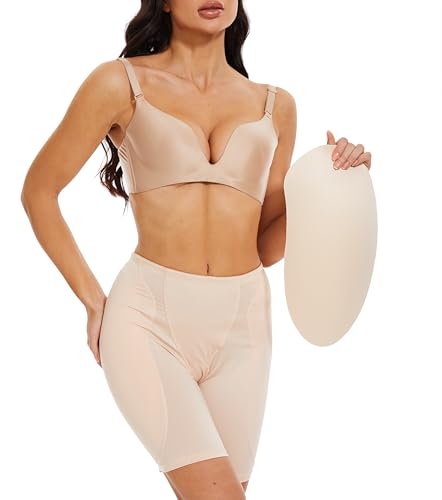 Image of BIMEI 2PS Sponge Hip Pads padded Women Butt Hip Up Padded Enhancer Thigh Pads Butt Lifter Crossdressing Padded Underwear