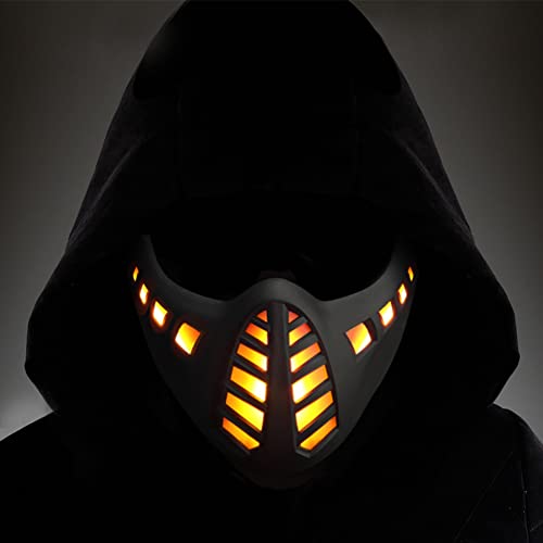 Masque airsoft paintball protégeant le visage avec LED contre les tirs BBS