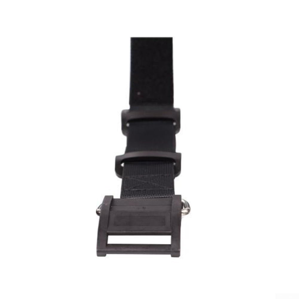 Sangle de bouteille de plongée en nylon pour cylindre de 12 l (18,5 cm), antidérapant avec rembourrage, pliable jusqu'à 30 cm, fixation sûre pour la plongée sportive (2 pièces)