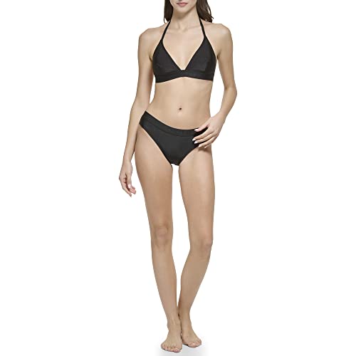 Calvin Klein Women's Low Waisted Elastic Logo Triangle Bikini Set